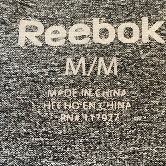 Reebok Workout athletic short sleeve , gray tee shirt - Picture 6 of 8